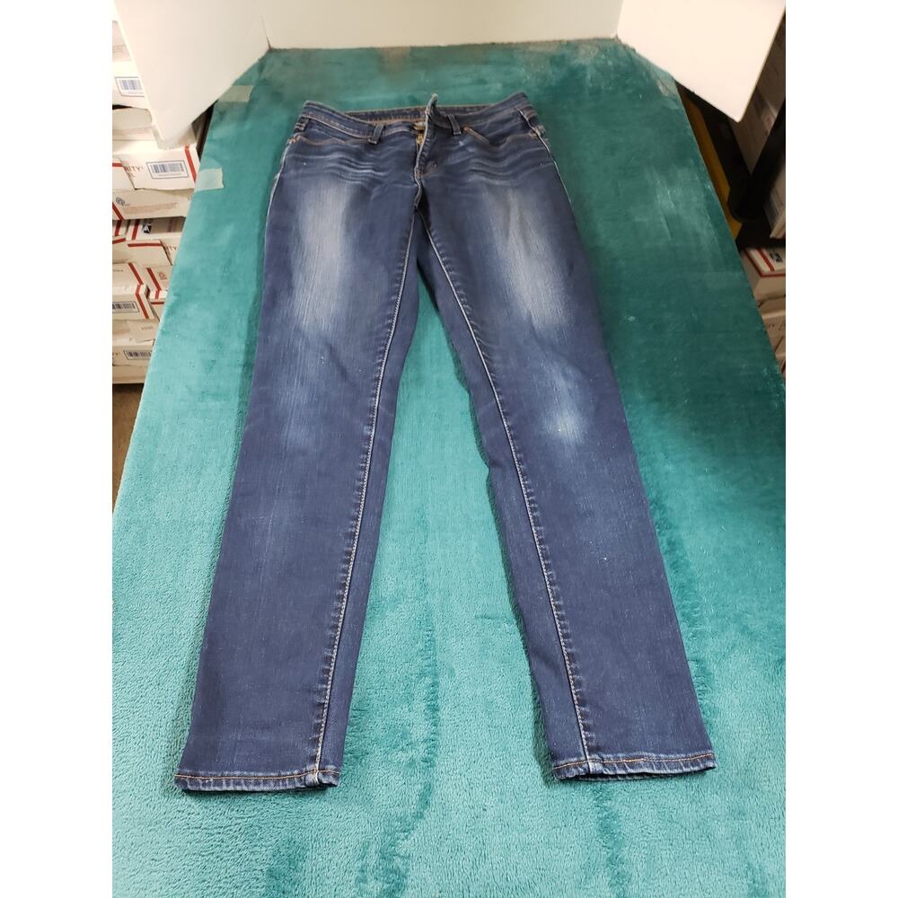 Levis Jeans Size 28 Womens Blue Stretch Pants Mid Rise Denim Bold Curve Skinny